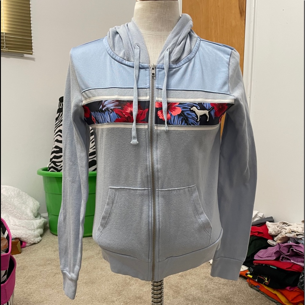 Super cute pink zip up